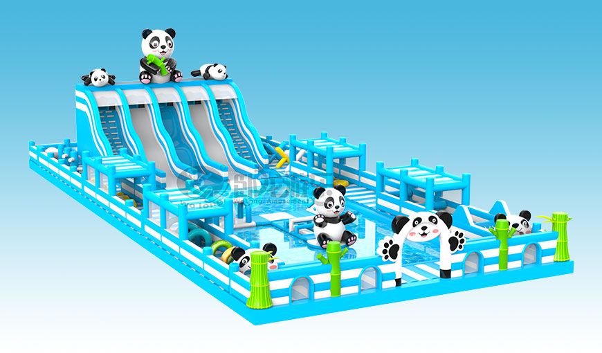 熊貓戲水環(huán)繞式水樂園
