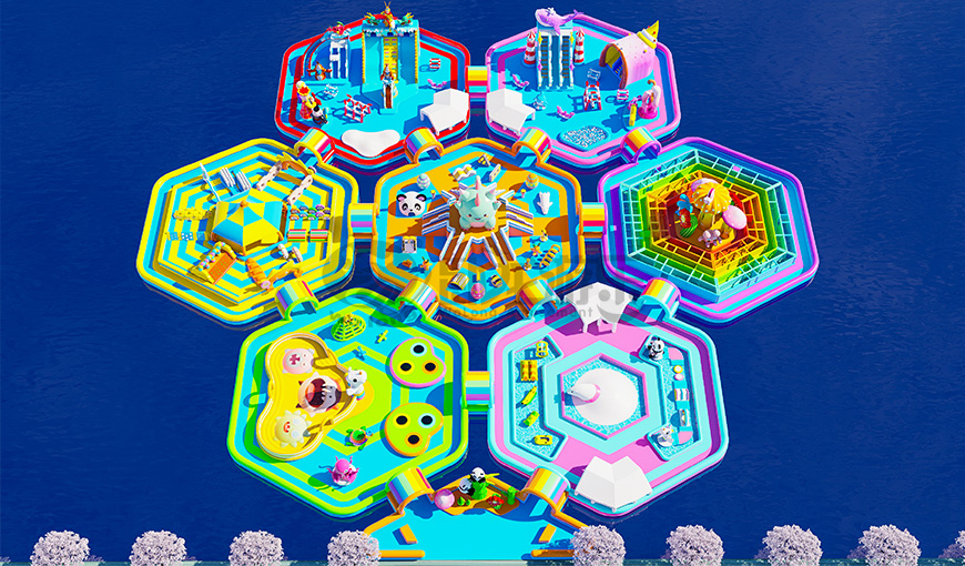 組合式模塊化水上漂浮樂園