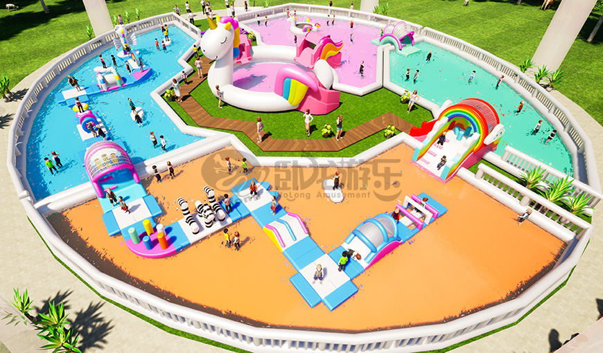 獨(dú)角獸彩虹水池